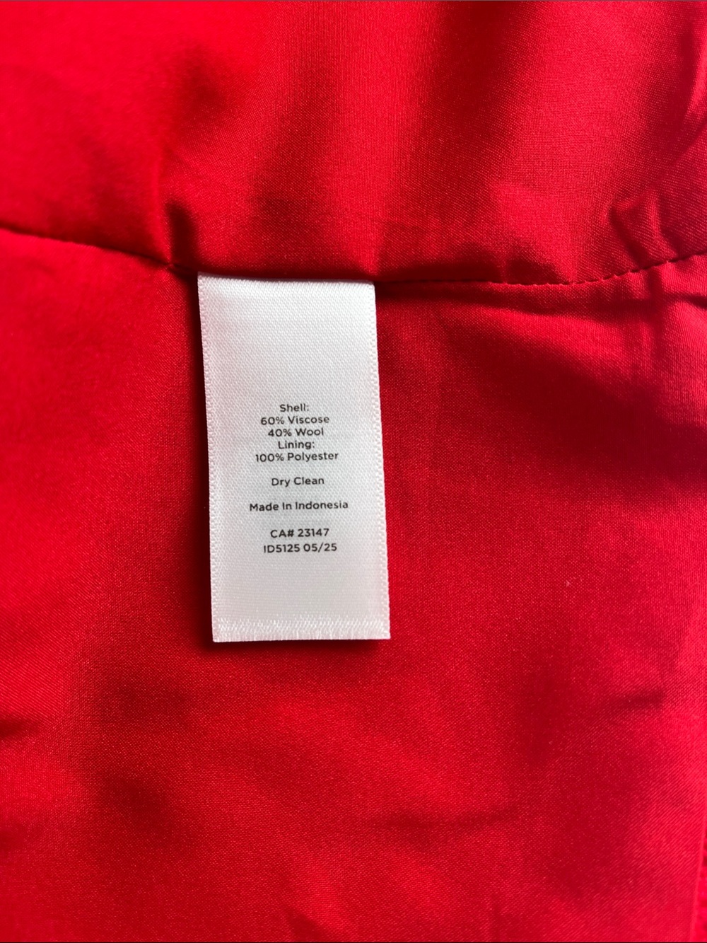 Talbots Red Wool Blend Blazer with Pockets Gold-Tone Buttons Sz 16W - Picture 8 of 10